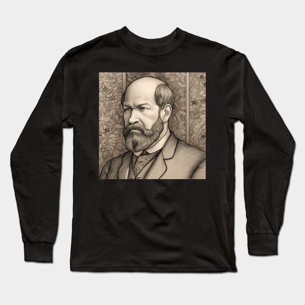 James A. Garfield leader Long Sleeve T-Shirt by ComicsFactory